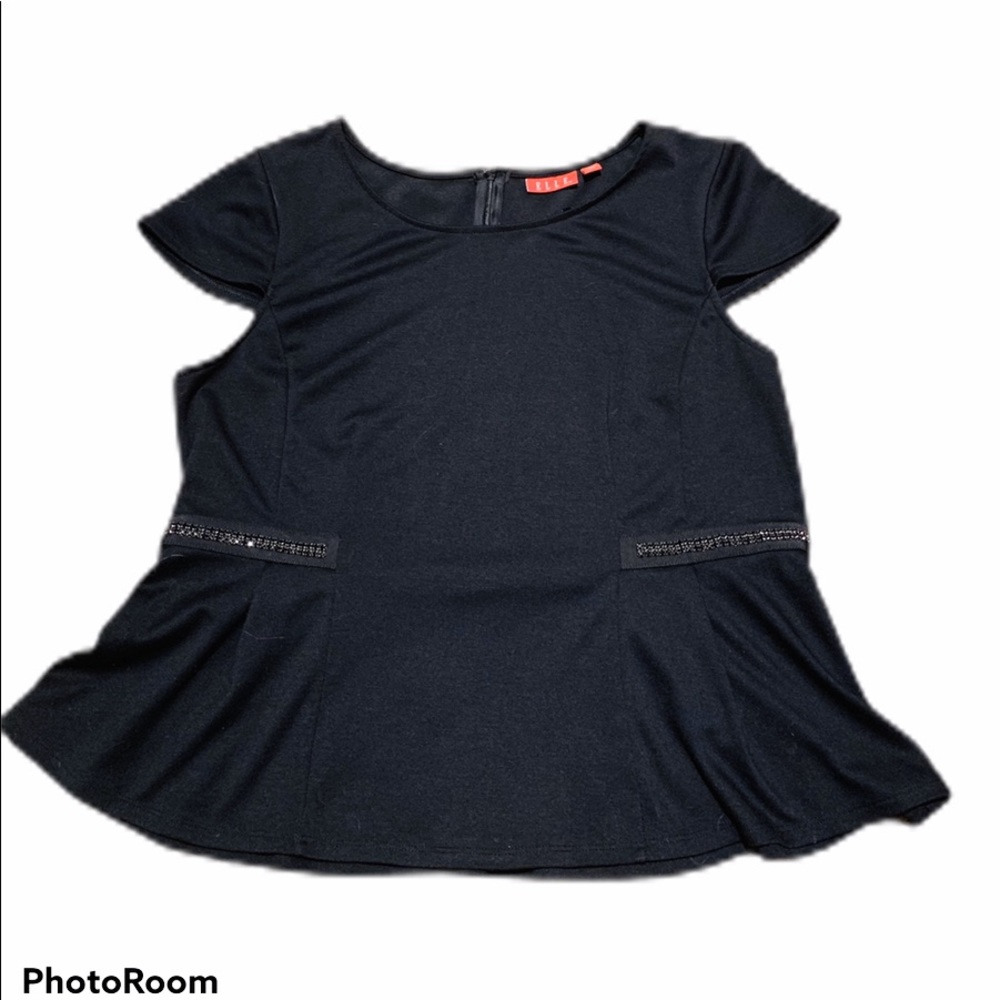 Elle Black Blouse Size XL